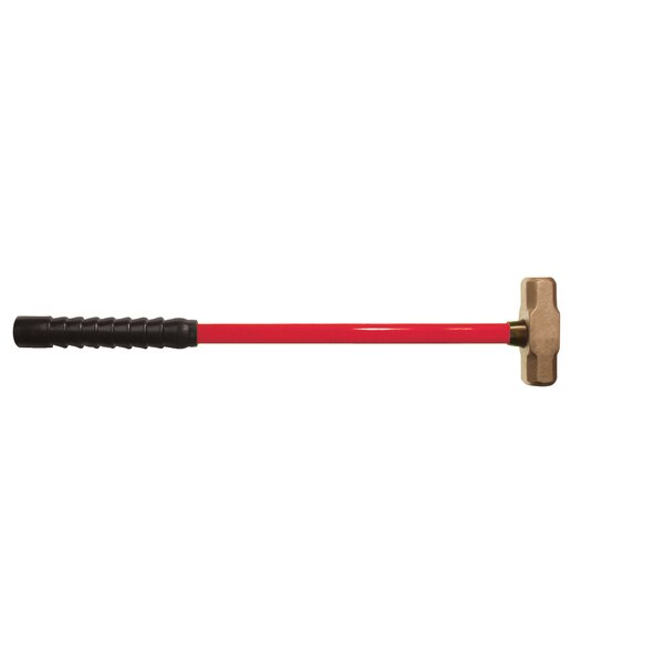 Non Sparking Hammer, Sledge, 18 lbs, Aluminum Bronze
