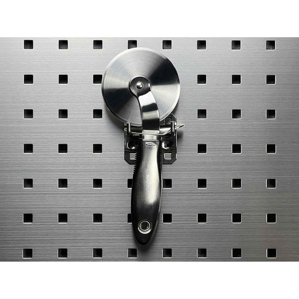 1 In. Double Rod 90 Degree Bend Stainless Steel Pegboard Hook for Stainless Steel LocBoard 3 Pack