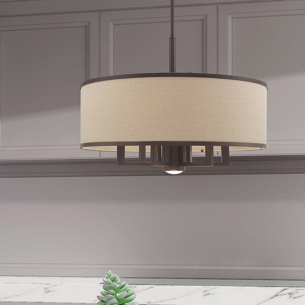 Park Ridge 7 Light Bronze Pendant Chande