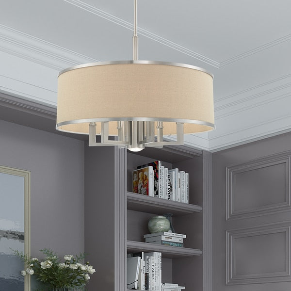 Park Ridge 7 Light Brushed Nickel Pendant Chandelier