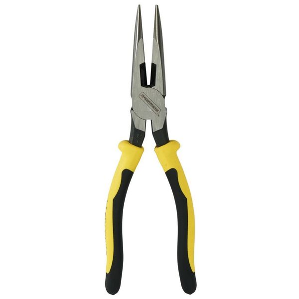 8 9/16 in J203 Needle Nose Plier, Side Cutter Plastic Dipped Handle