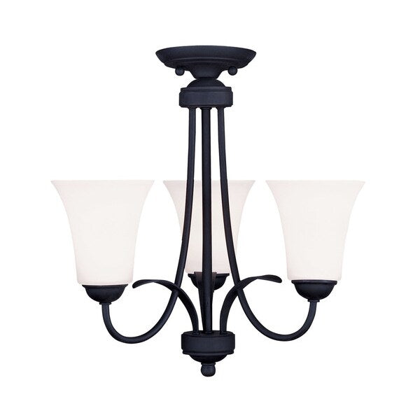 Ridgedale 3 Light Black Convertible Mini