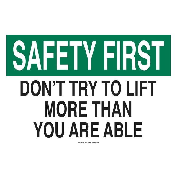Sign, Safety Slogan, 7X10, English