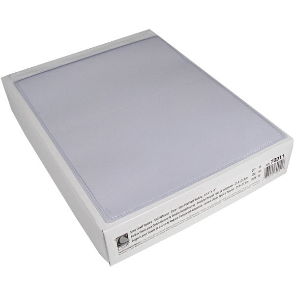 Self Adhesive Holder, Vinyl, PK50