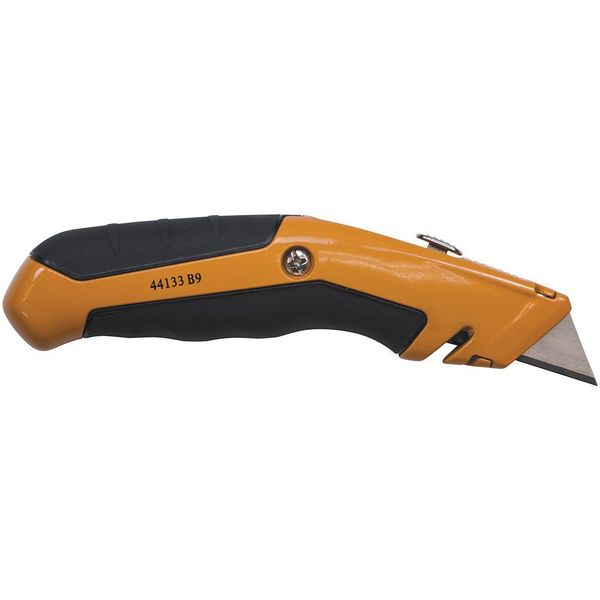 Utility Knife, Retractable, Utility, General Purpose, Rubber, 7 in L.