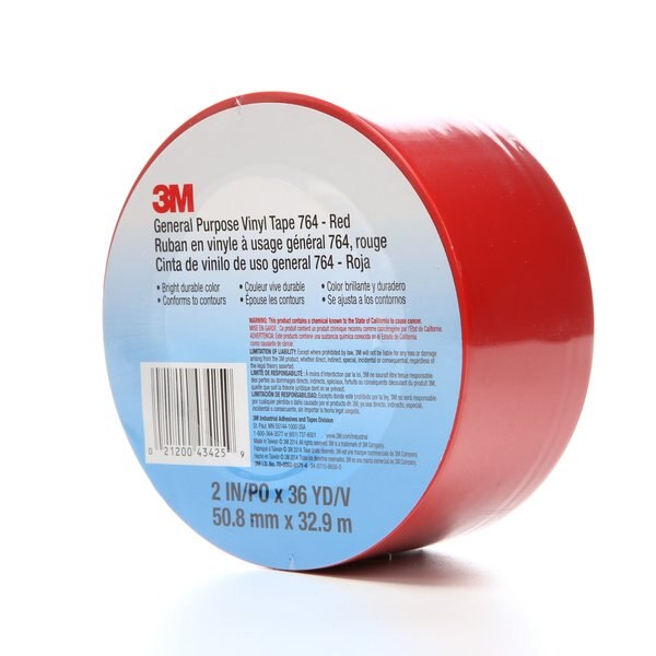Vinyl Tape, Red, 2