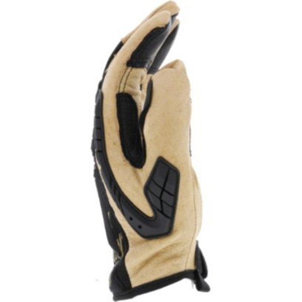 Mechanics Gloves, L, Black/Yellow, Single Layer, Spandex