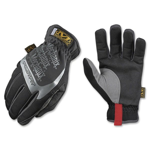 Mechanics Gloves, FastFit, TrekDry Material, High Dexterity, Black, Medium, 1 Pair
