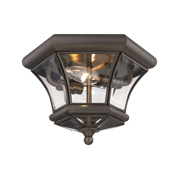 Monterey/Georgetown 2 Light Bronze Outdoor Ceiling Mount