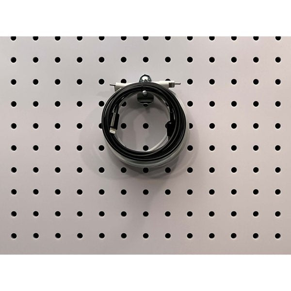 2 In. Single Rod Straight Steel Pegboard Hook for 1/8 In. and 1/4 In. Pegboard 10 Pack