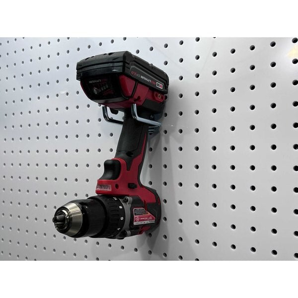 2-3/4 In. Double Rod 80 Degree Bend Steel Pegboard Hook for 1/8 In. and 1/4 In. Pegboard 10 Pack