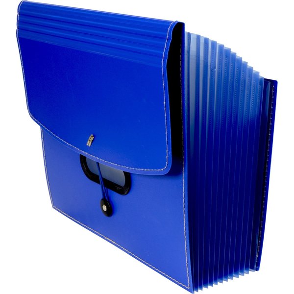 Ladder Expand File, 13-Pocket, Blue