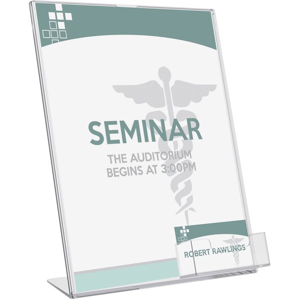 Sign and Business Card Holder, 8-1/2x11