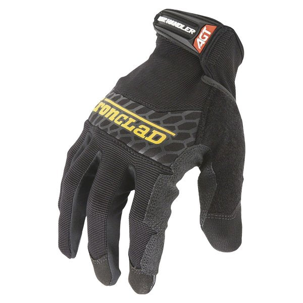 Mechanics Gloves, M, Black, Single Layer and Seamless, Ribbed Stretch Nylon