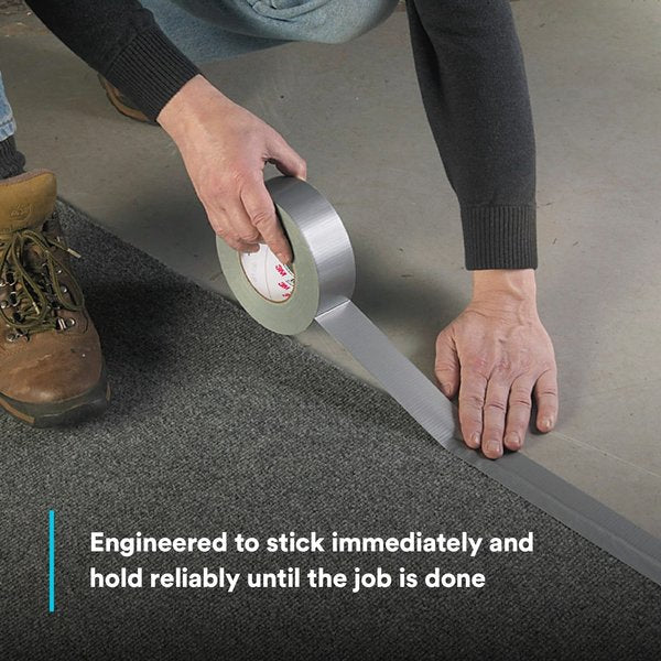 Duct Tape, 2 In x 60 yd, 10.5 mil, Silver