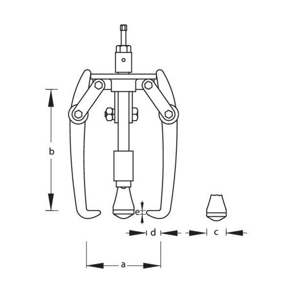 Puller Hydraulic, 3-Arm Pattern, 450 x 310