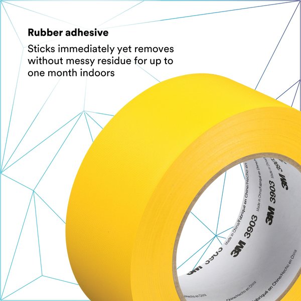 Duct Tape, 2 x 50 yd, 6.5 mil, Yellow, Vinyl