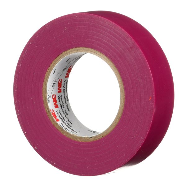 Elec Tape, 60 ft Lx3/4 in W, 6 mil, Purple