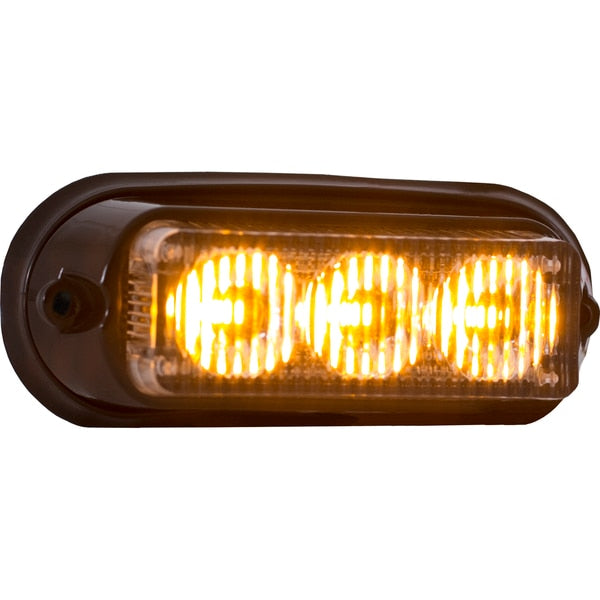 Strobe Light, 3 Amber LEDs, 12-24V, 4