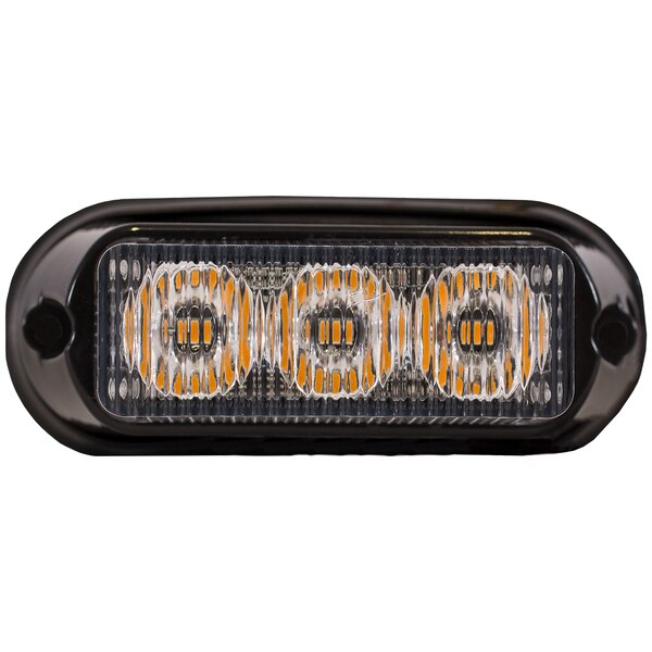 Strobe Light, 3 Amber LEDs, 12-24V, 4