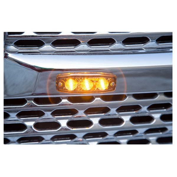 Strobe Light, Ultra-Thin, Amber, 3.4