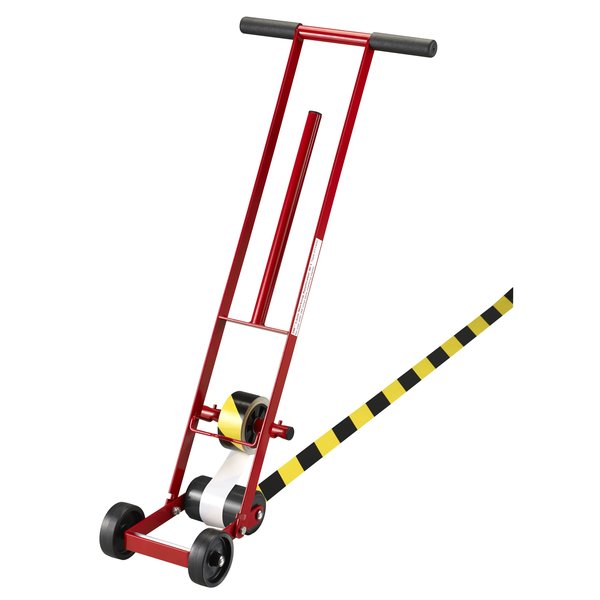 Marking Tape, Roll, 1In W, Black/Yellow