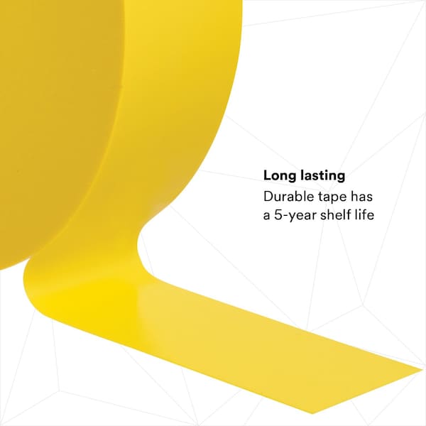 Vinyl Electrical Tape, 35, Scotch, 3/4 in W x 66 ft L, 7 mil thick, Yellow, 1 Pack
