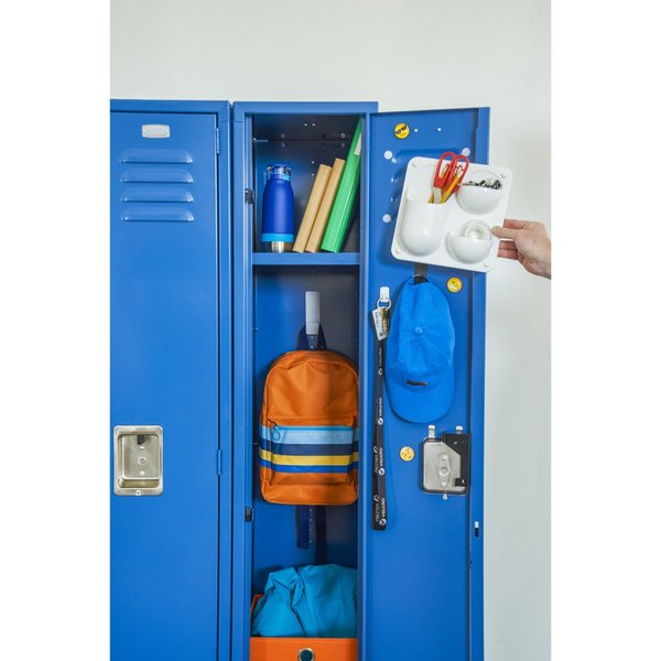 Reclosable Fastener, Disc, Rubber Adhesive, 5/8 in, White, 15 PK