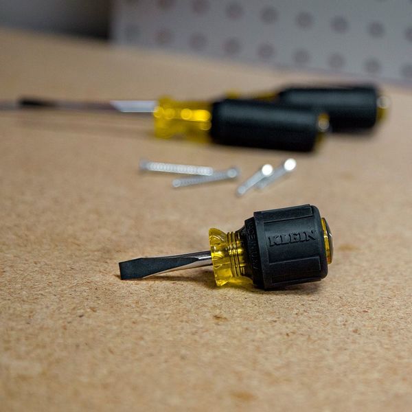 Screwdriver Set, Stubby Slotted and Phillips, 2-Piece