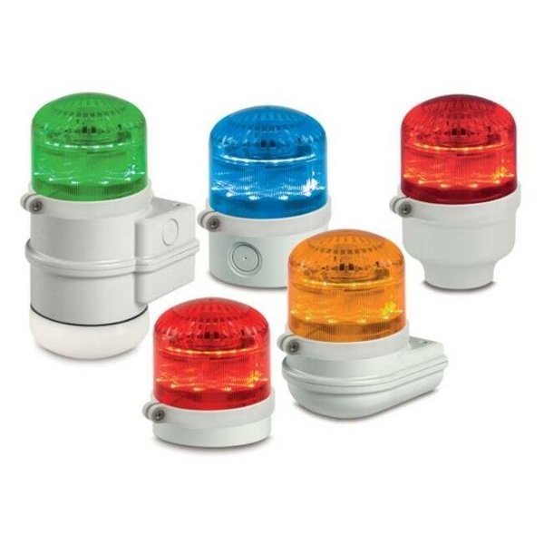 Beacon Warning Sounder Light, Amber, LED