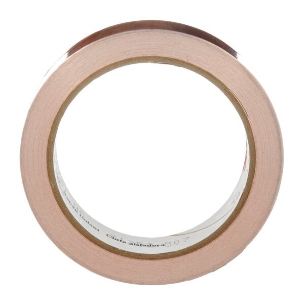 Foil Tape, 1 In. x 18 Yd., Copper, PK9