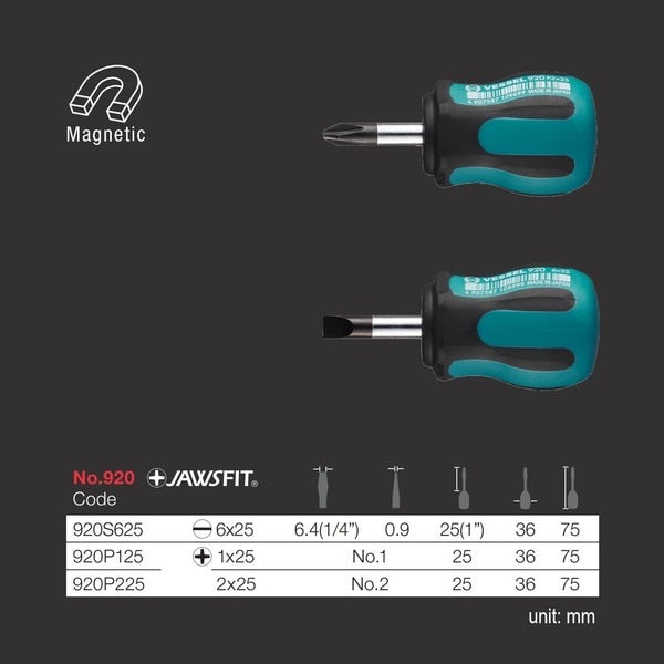 MEGADORA Stubby Screwdriver No.920 +2x25