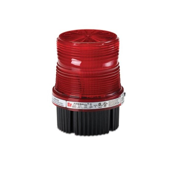 Warning Light, Strobe Tube, Red, 120VAC