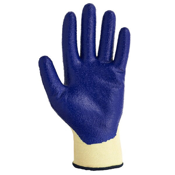 Cut Resistant Coated Gloves, A2 Cut Level, Nitrile, S, 5PK