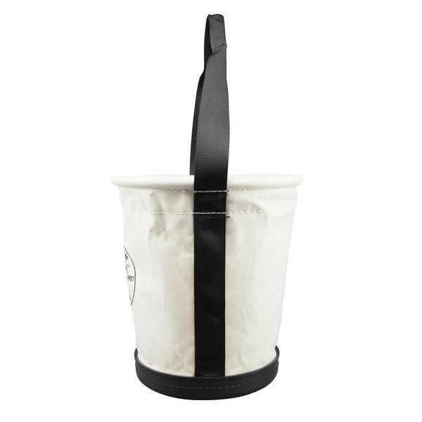 Tapered Wall Bucket, #6 Canvas, Black Molded Polypropylene (Bottom)