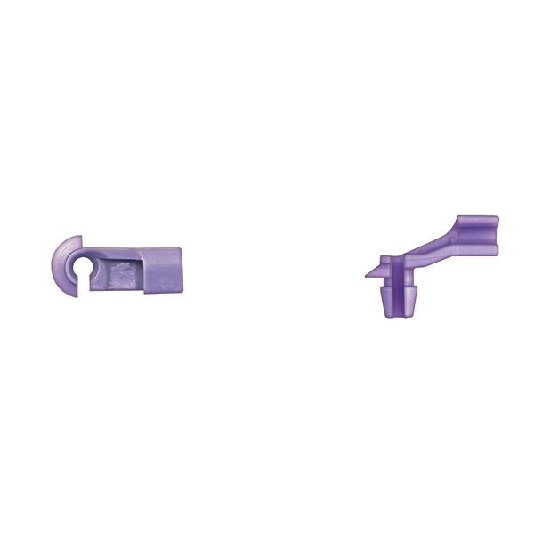 Purple Nyln Door Rod Clips 1/8