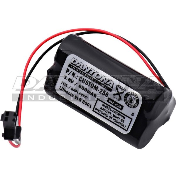 Battery 3.6 Volt Nickel Cadmium Dantona Emergency Lighting Battery