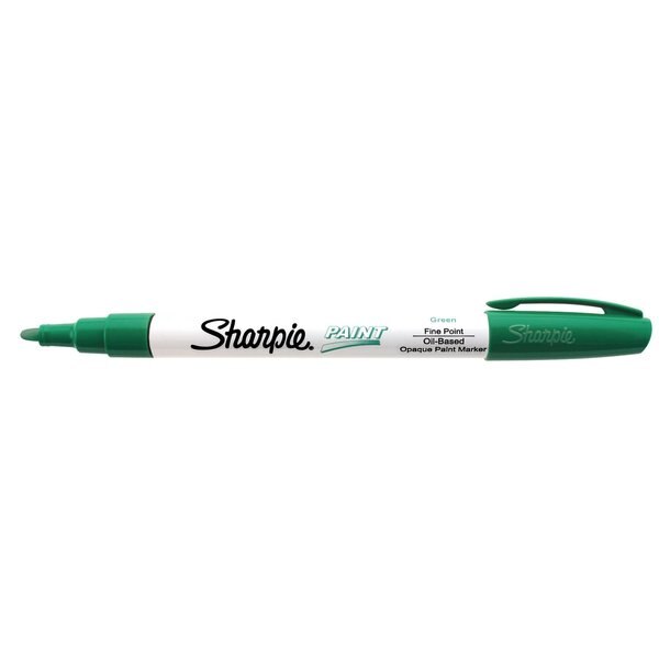 Paint Marker, Fine Point, Green, PK12