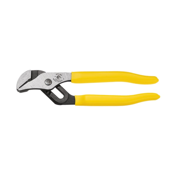 6 1/2 in Straight Jaw Tongue and Groove Plier Serrated, Plastic Grip