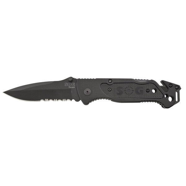 Folding Knife, Spear Point, Blk, 3-7/16 In