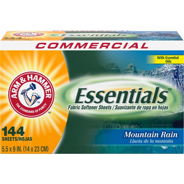 ARM AND HAMMER Box Mountain Rain Dryer Sheets, 144 Pack