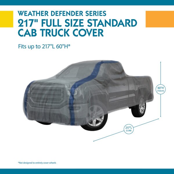 Grey Standard Cab Short Bed Truck Cover