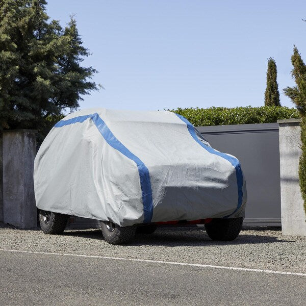 Grey Extended Cab Short Bed Truck Cover