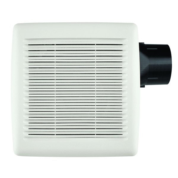 Ceiling Bathroom Fan, 80 cfm cfm, 4 in Duct Dia., 120V AC, Energy StarÂ® Certified