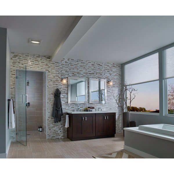 Single-Speed Vent Fan with LED Light, 80 cfm, 4