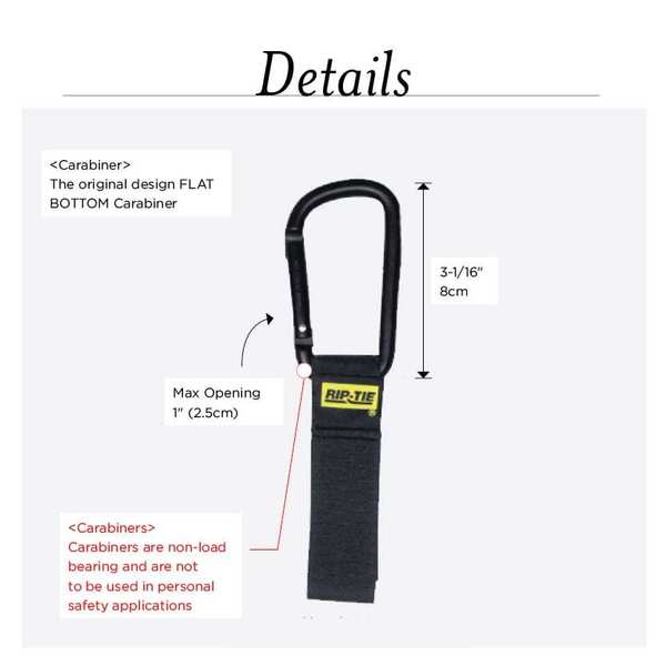 Back-to-Back Strap, No Adhesive, 6 in, 1 in Wd, Orange, 2 PK