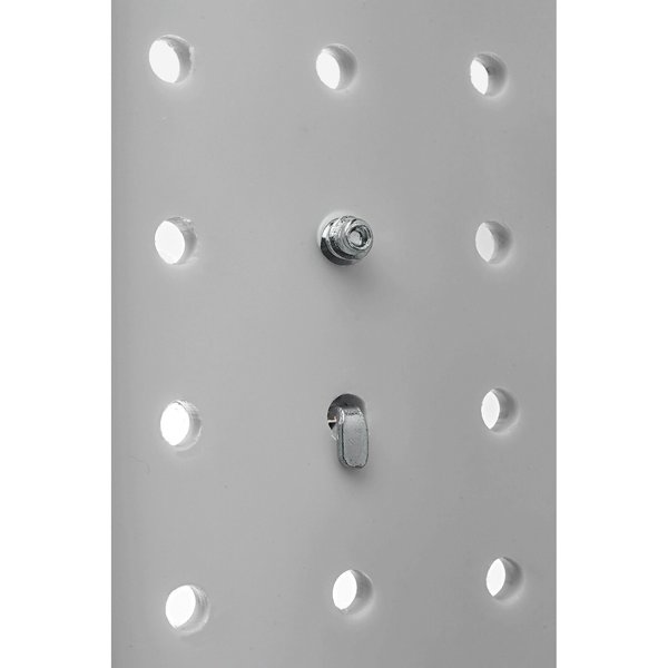 2-3/4 In. Double Rod 80 Degree Bend Steel Pegboard Hook for 1/8 In. and 1/4 In. Pegboard 10 Pack
