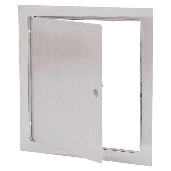 Dry Wall Access Door, 10x10, Stainless Steel W/ Screwdriver Lock