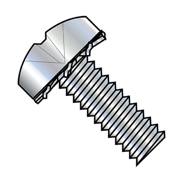 #10-24 x 5/16 in Phillips Pan Machine Screw, Zinc Plated Steel, 5000 PK