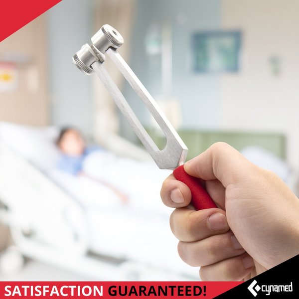 Color-Coded Tuning Fork With Hammer Soun